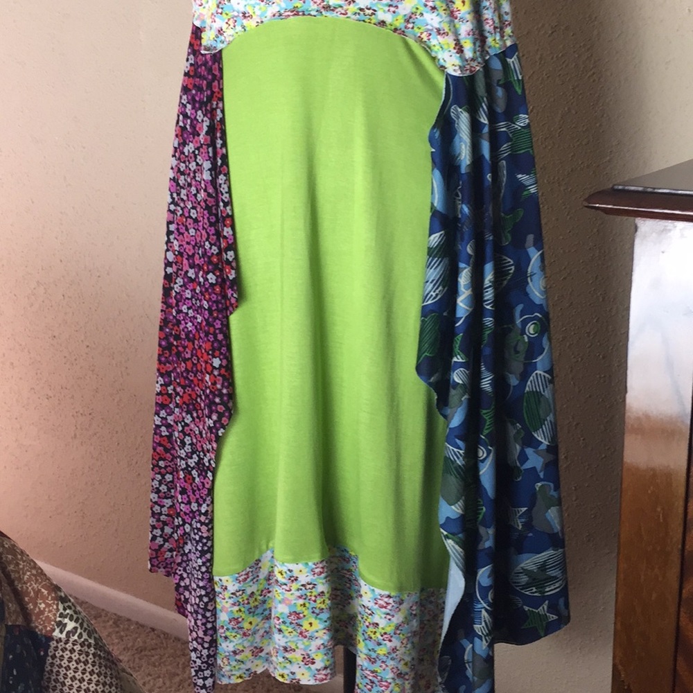 Rising International Boho Patchwork Flowy Dress - image 4